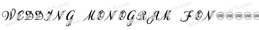 Wedding Monogram Fon字体转换